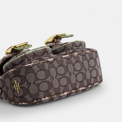 Coach Ashton Shoulder Bag In Signature Jacquard Gold Oak Multi