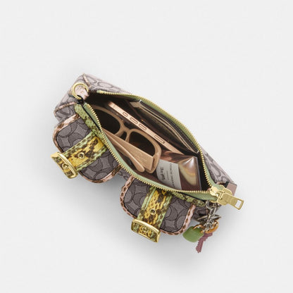 Coach Ashton Shoulder Bag In Signature Jacquard Gold Oak Multi