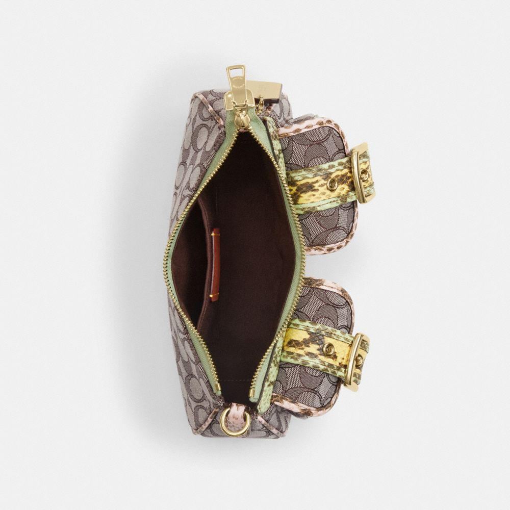 Coach Ashton Shoulder Bag In Signature Jacquard Gold Oak Multi