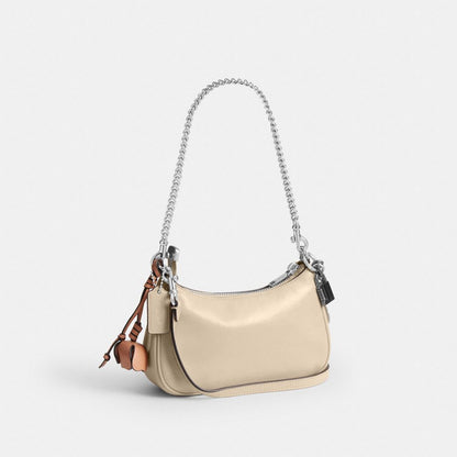 Coach Teri Mini Crossbody Bag With Charms Silver Ivory