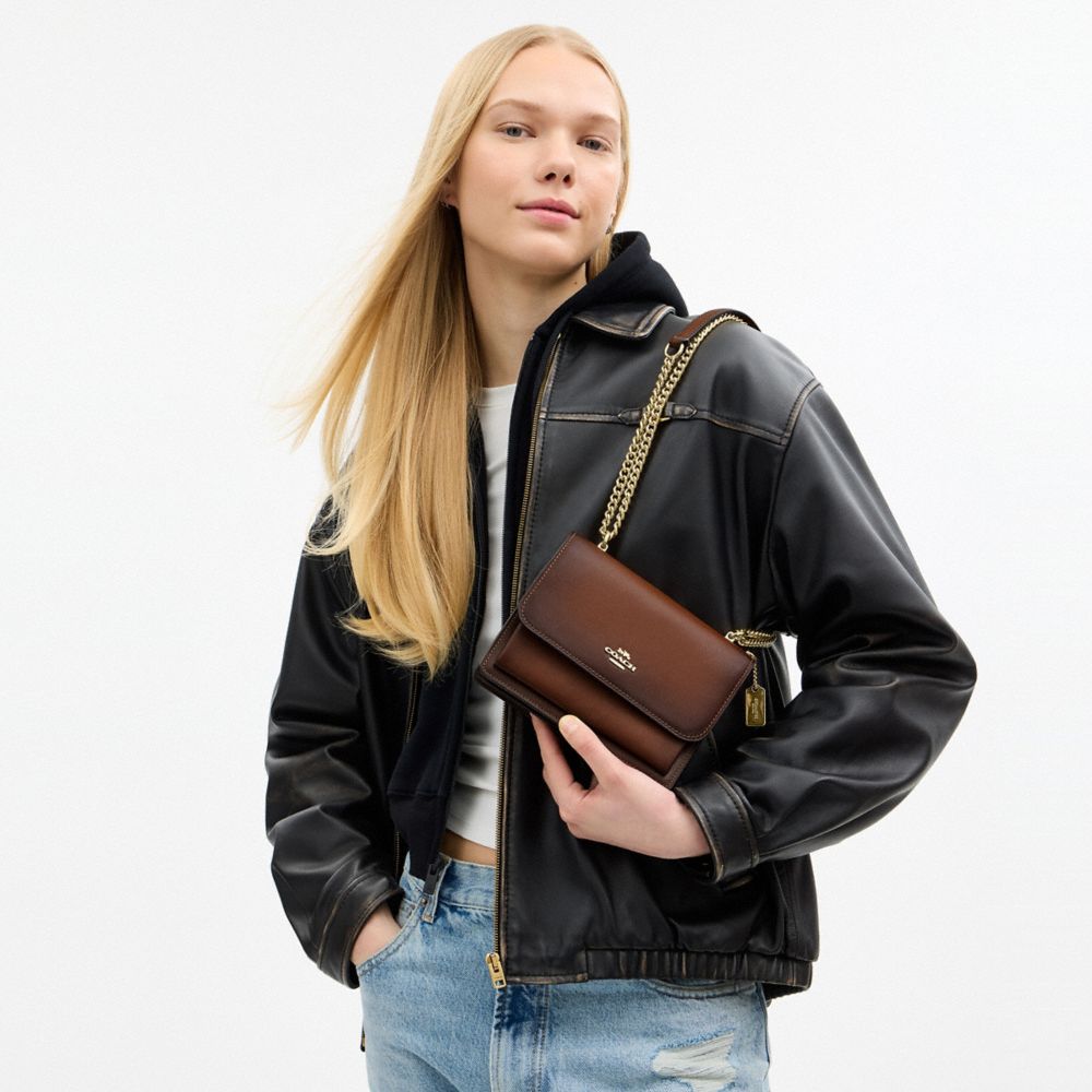 Coach Mini Klare Crossbody Bag Gold Redwood