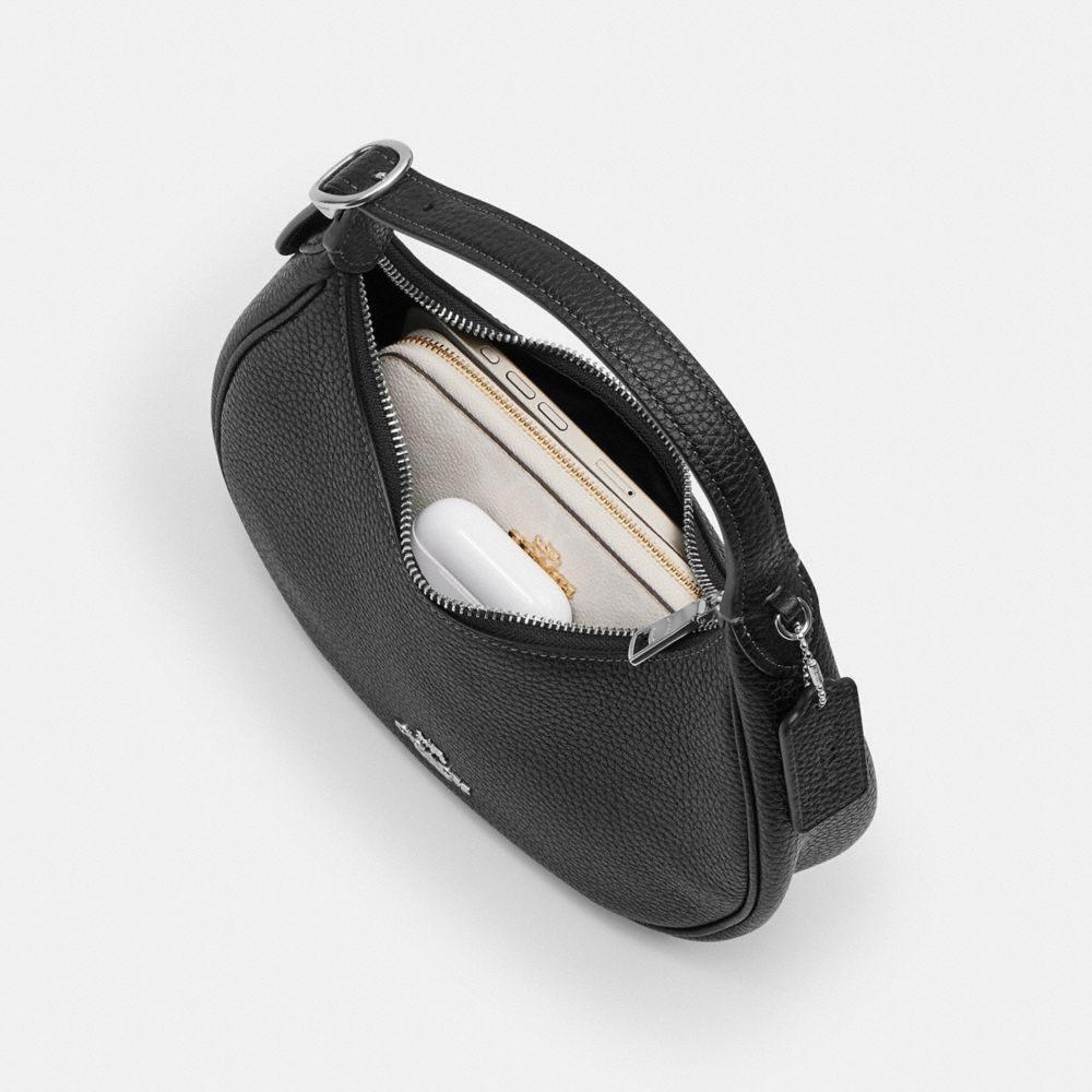 Coach Emily Shoulder Bag Silver Black