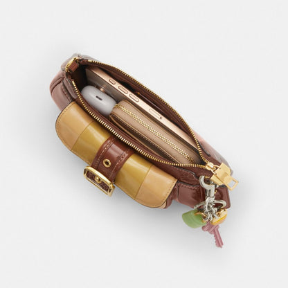 Coach Ashton Mini Shoulder Bag Gold Redwood Multi