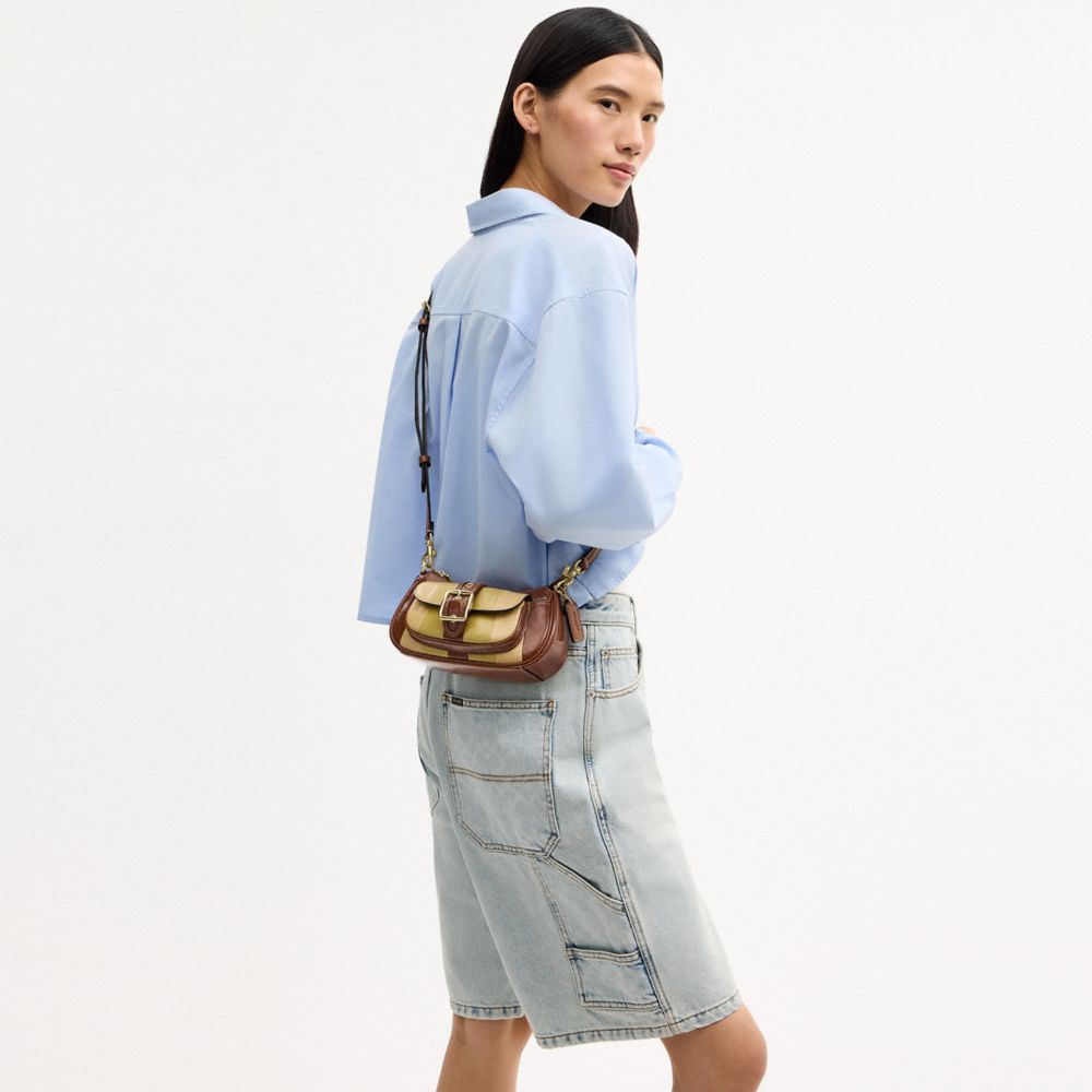 Coach Ashton Mini Shoulder Bag Gold Redwood Multi
