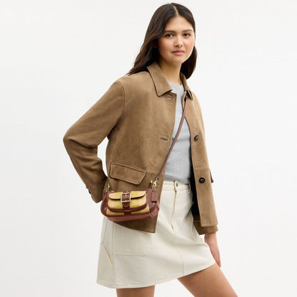 Coach Ashton Mini Shoulder Bag Gold Redwood Multi