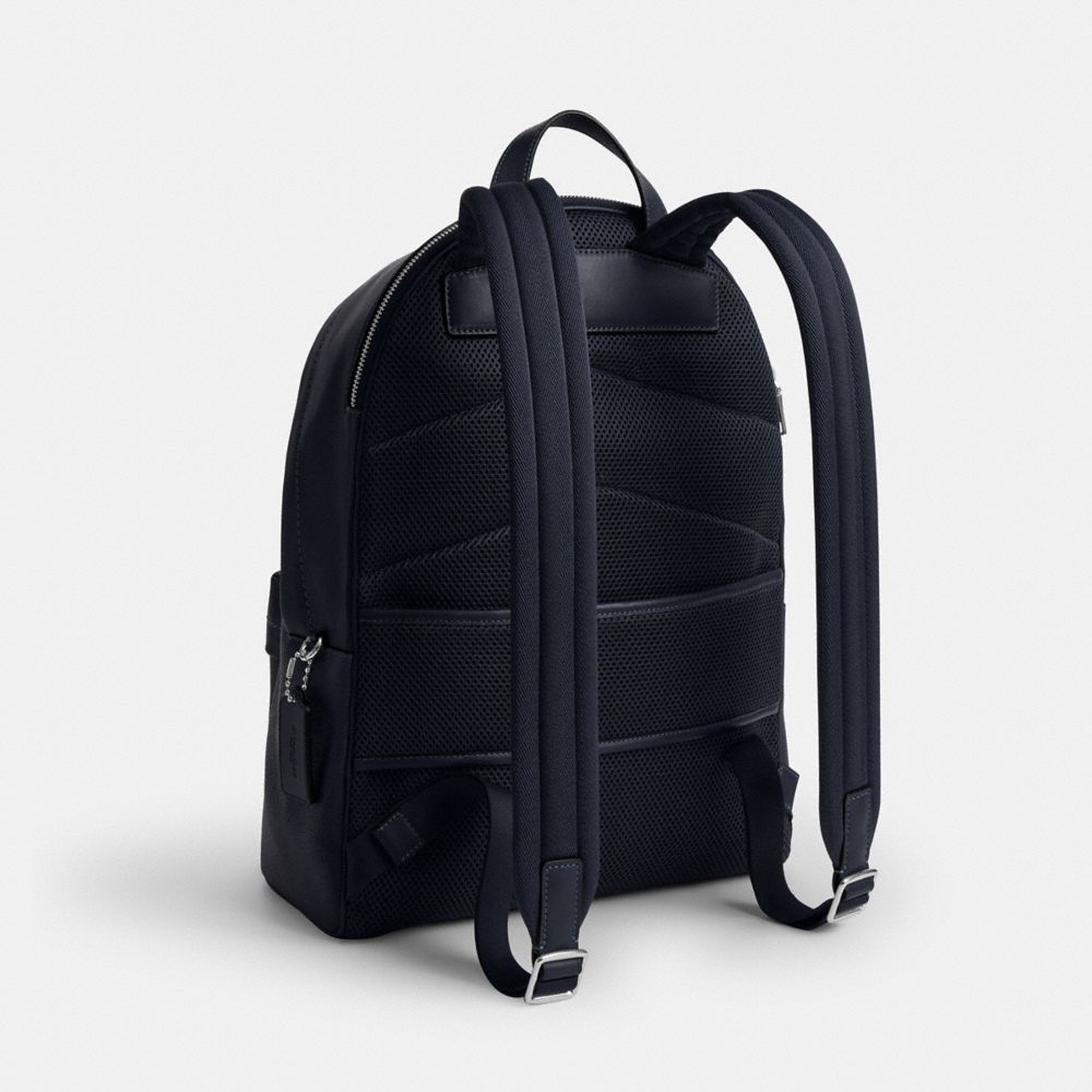 Coach Taylor Backpack In Ombre Signature Canvas Silver Blue