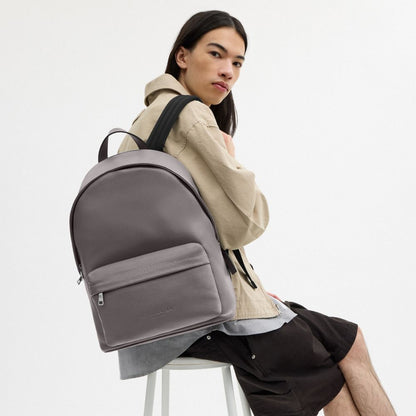 Coach Taylor Backpack Silver Graphite