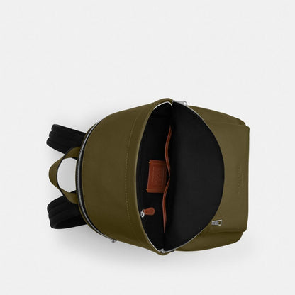 Coach Taylor Backpack Silver Olive