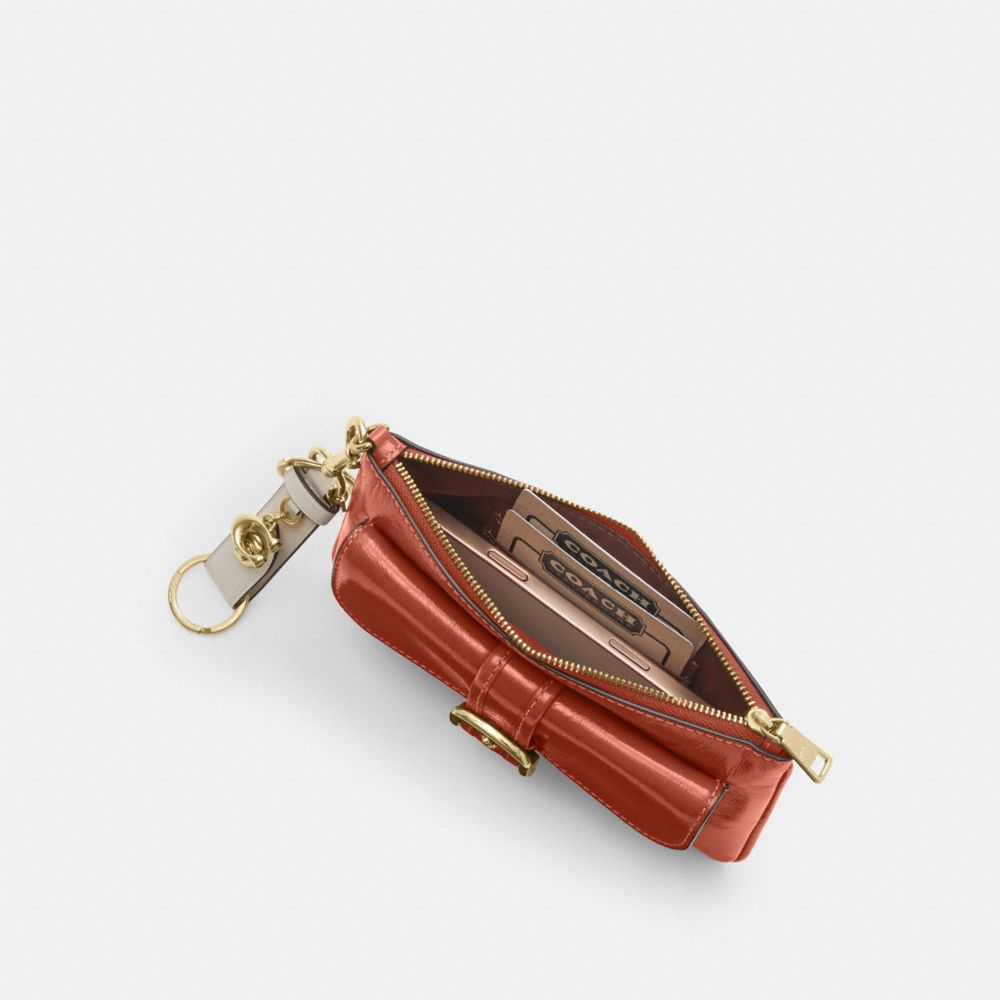 Coach Ashton Wristlet Gold Cinnamon