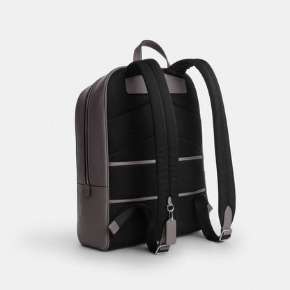 Coach Aiden Backpack Silver Graphite