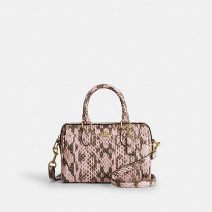 Coach Mini Rowan Crossbody Bag Gold Pink