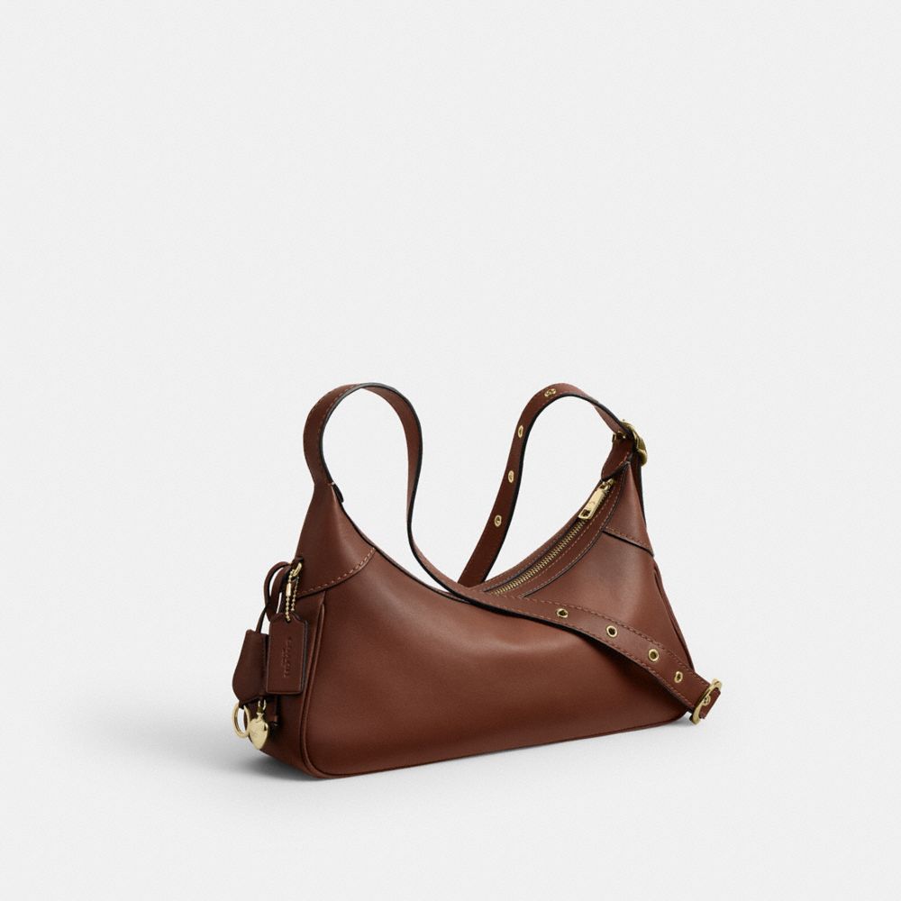 Coach Ella Small Shoulder Bag Gold Redwood