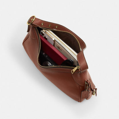 Coach Ella Small Shoulder Bag Gold Redwood