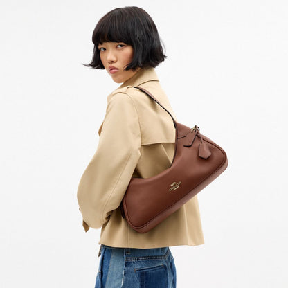 Coach Ella Small Shoulder Bag Gold Redwood