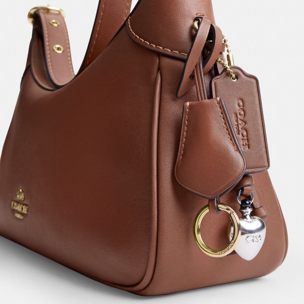 Coach Ella Small Shoulder Bag Gold Redwood