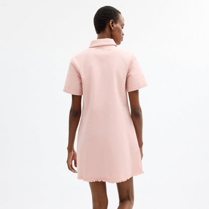 Coach Coach | Brain Dead Short Sleeve Denim Mini Dress Pink