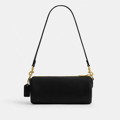 Coach Barrel Bag Brass Black