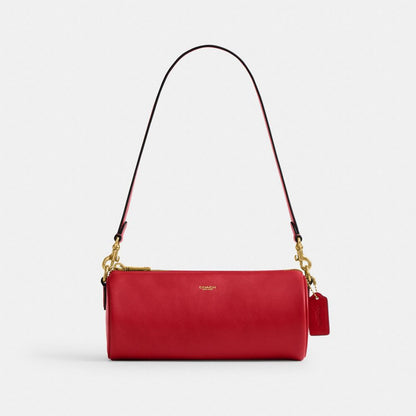 Coach Barrel Bag Brass/Scarlet