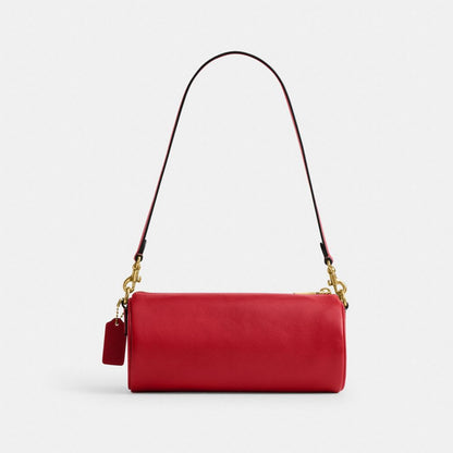 Coach Barrel Bag Brass/Scarlet