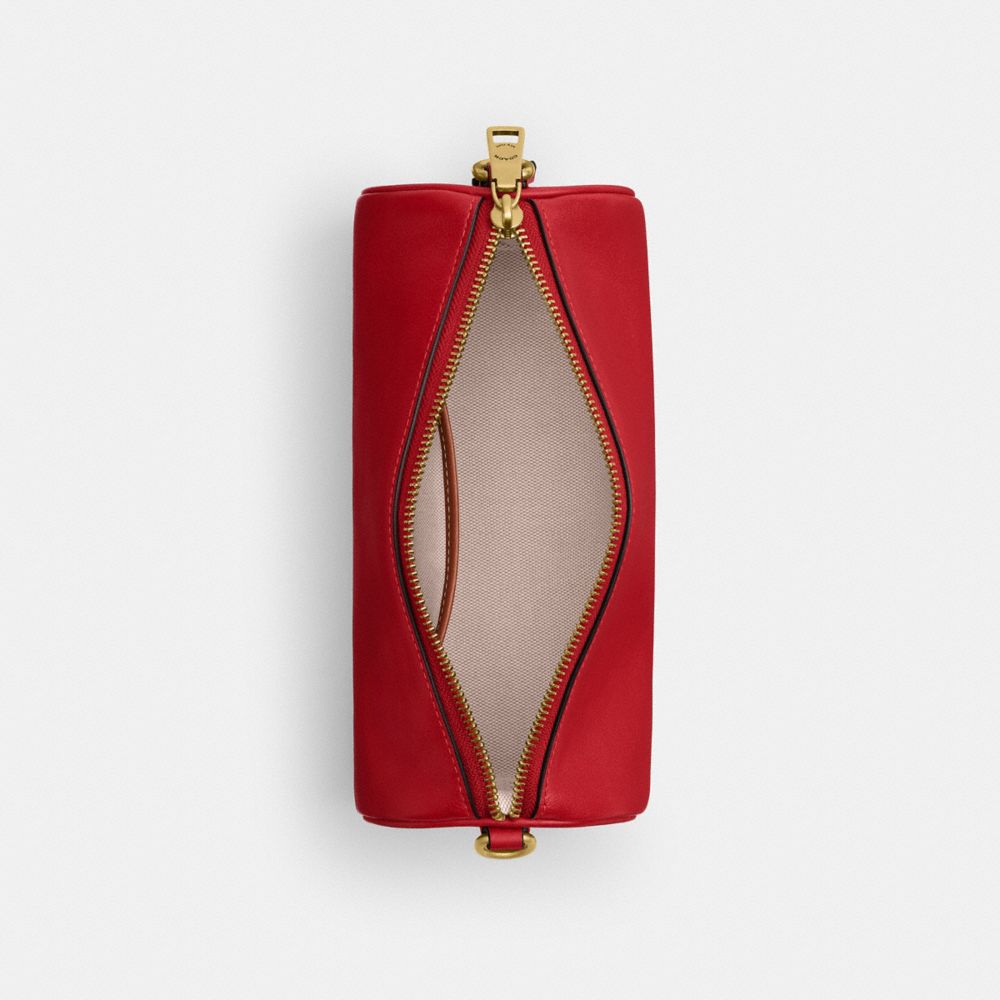 Coach Barrel Bag Brass/Scarlet