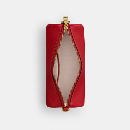 Coach Barrel Bag Brass/Scarlet