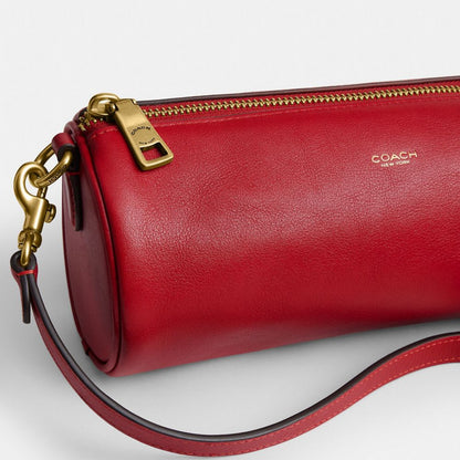 Coach Barrel Bag Brass/Scarlet