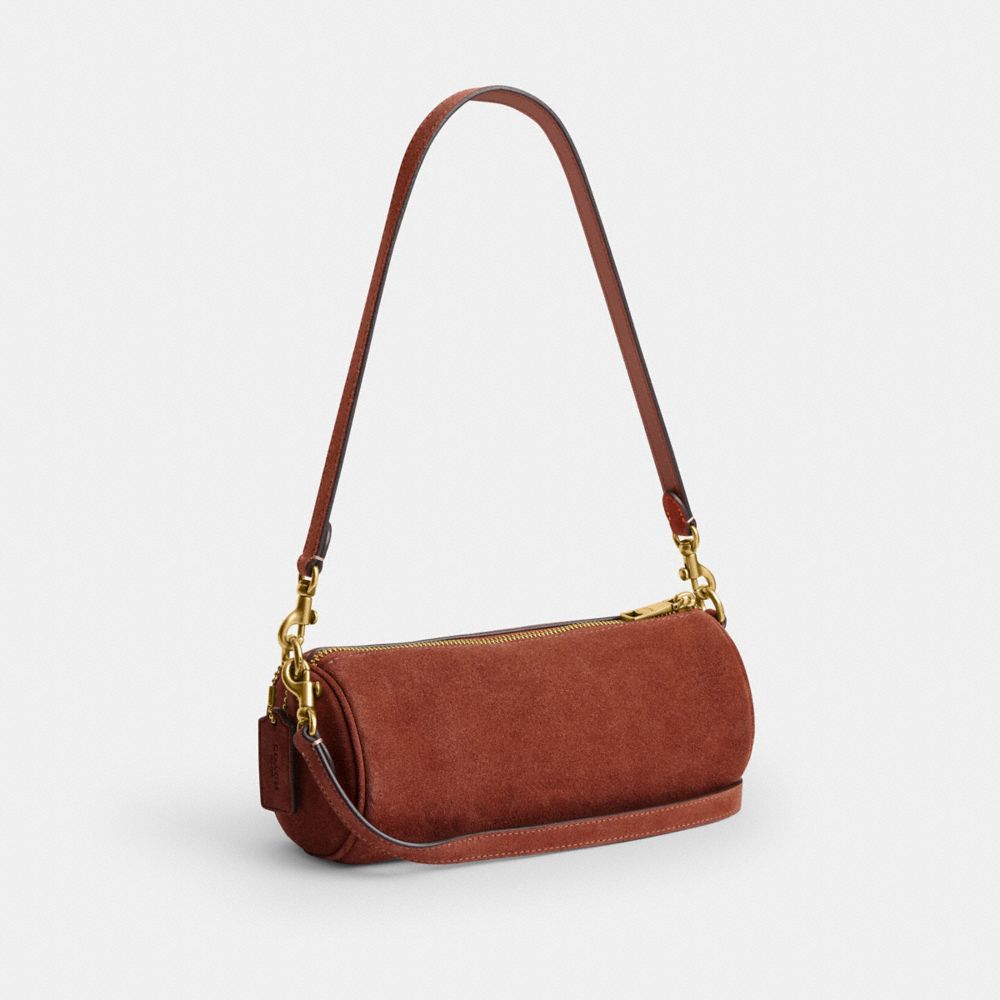 Coach Barrel Bag Brass Clay