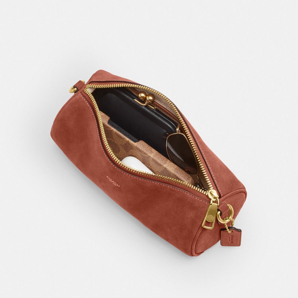 Coach Barrel Bag Brass Clay