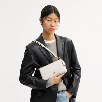 Coach Audrey Crossbody Bag Brass Chalk