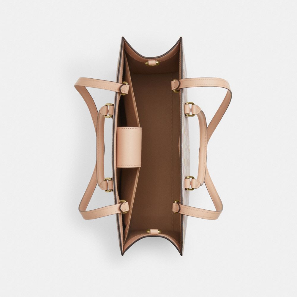 Coach Maggie Tote Bag In Signature Canvas Im Chalk Pink