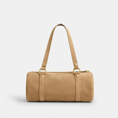 Coach Kisslock Barrel Bag Brass Soul