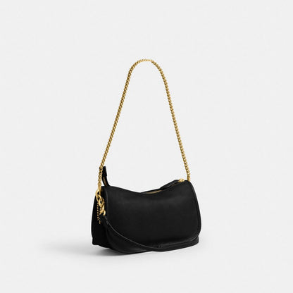 Coach Twin Turnlock Waverly Bag Brass Black