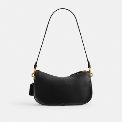 Coach Twin Turnlock Waverly Bag Brass Black