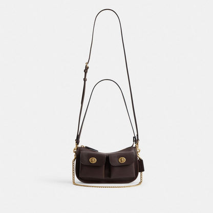 Coach Twin Turnlock Waverly Bag Brass Maple