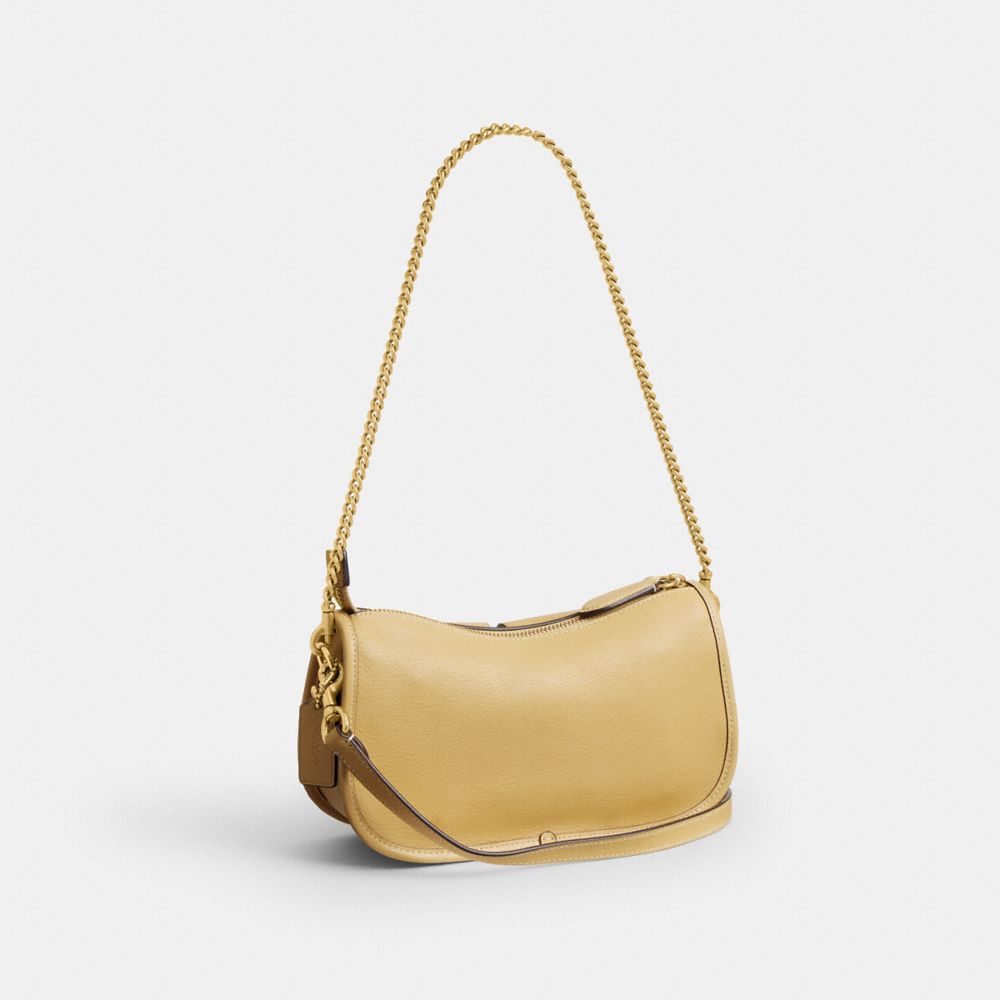 Coach Twin Turnlock Waverly Bag Brass Vanilla