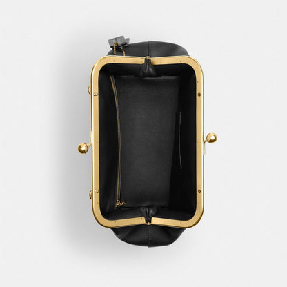 Coach Kisslock Frame Bag 27 Brass Black