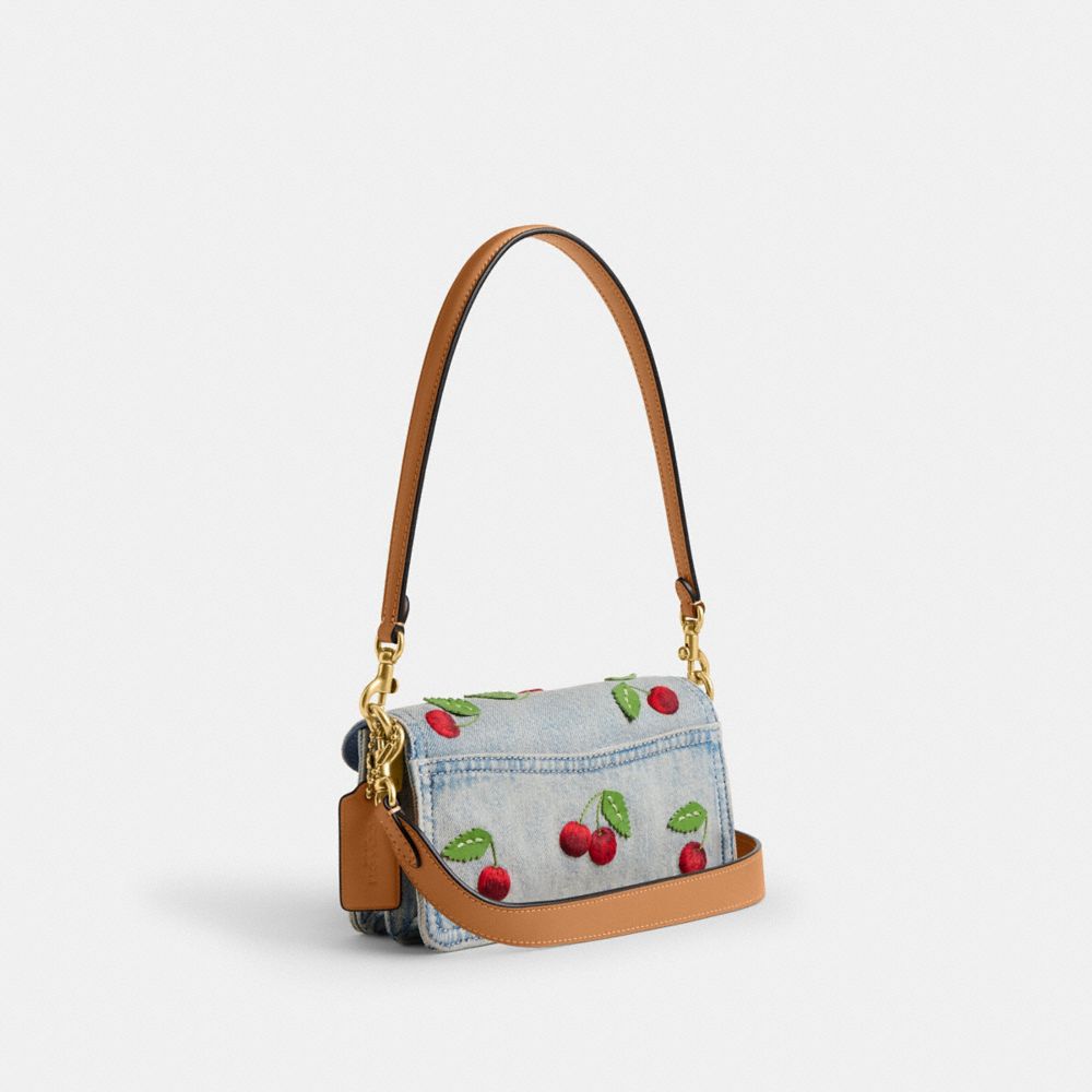 Coach Tabby Shoulder Bag 20 brass hardware and strap detail
