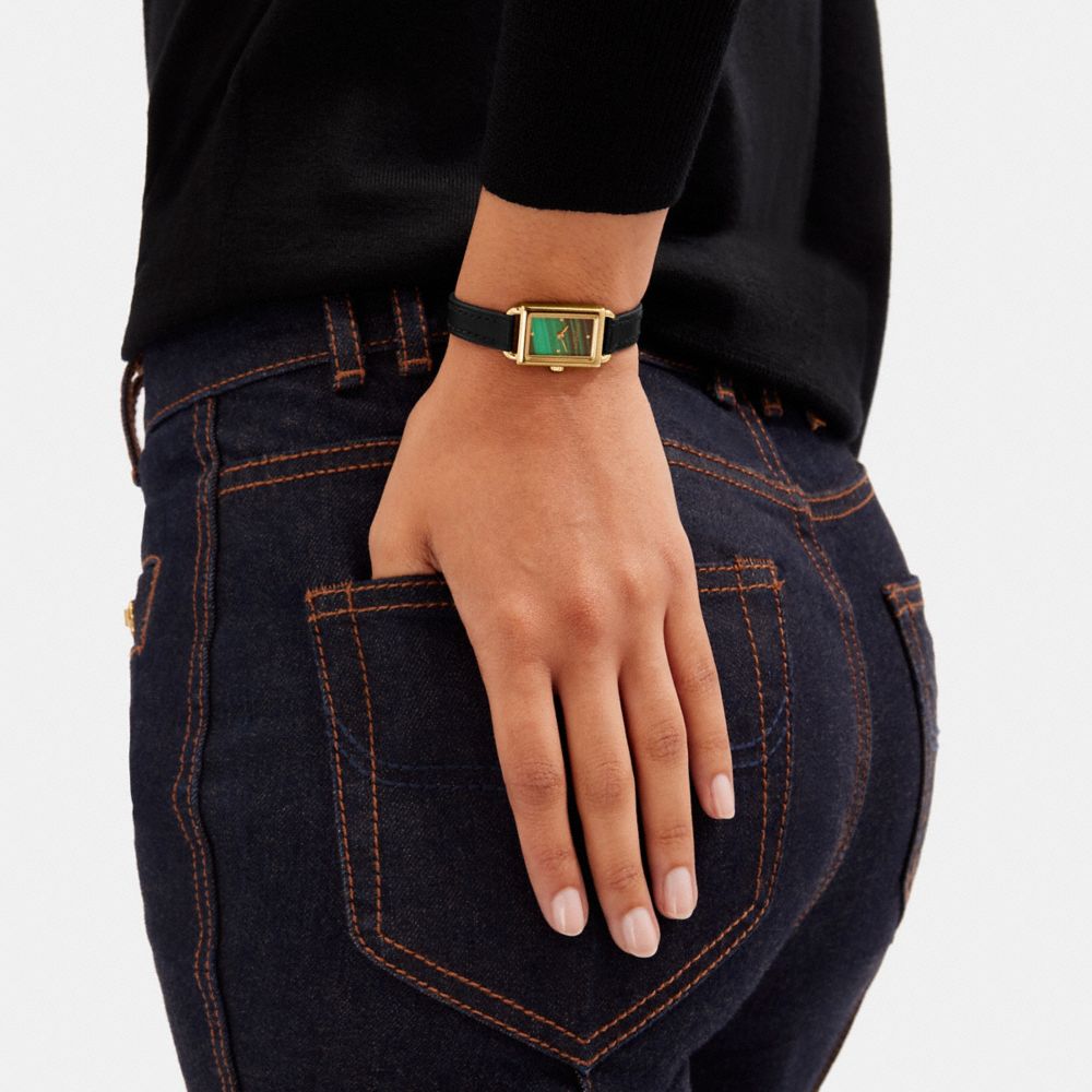 Coach Liz Watch, 24 Mm Green Black