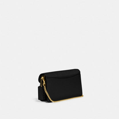 Coach Tabby Chain Clutch Brass Black