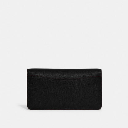 Coach Tabby Chain Clutch Brass Black