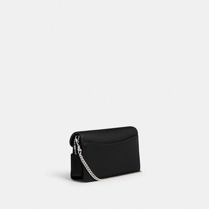 Coach Tabby Chain Clutch Silver Black