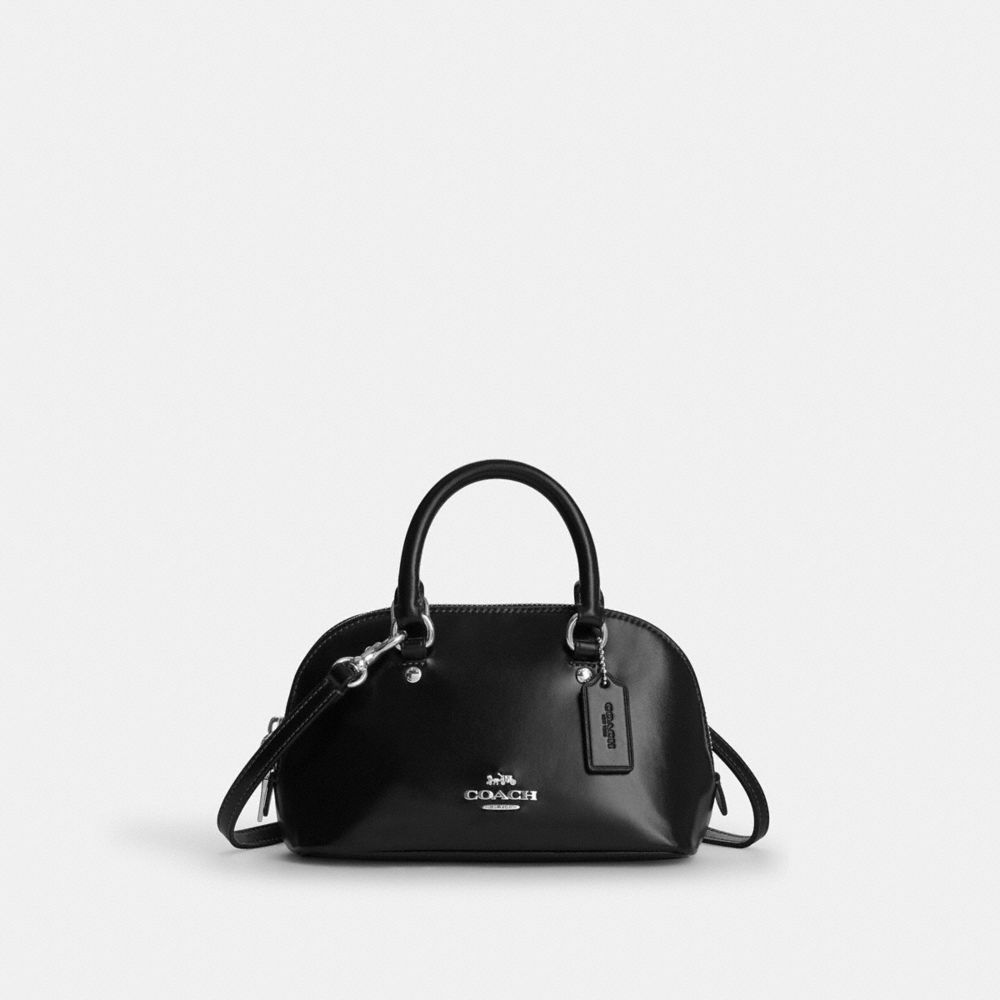 Coach Lara Mini Satchel Bag Silver Black – Kicks Machine