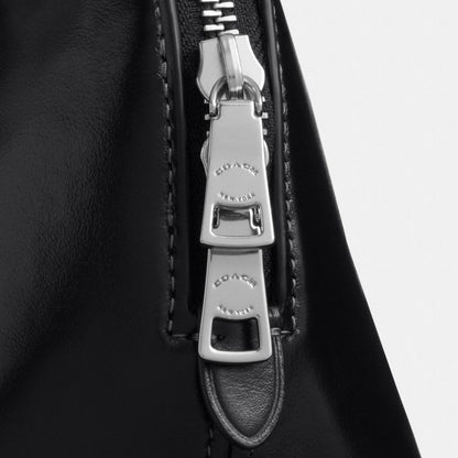 Coach Lara Mini Satchel Bag Silver Black