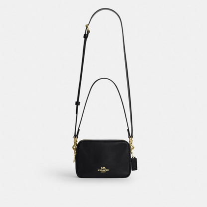 Coach Mini Carey Crossbody Bag Gold Black