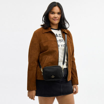 Coach Mini Carey Crossbody Bag Gold Black