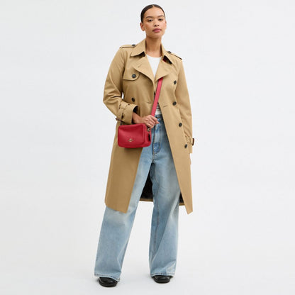 Coach Mini Carey Crossbody Bag Gold/Poppy