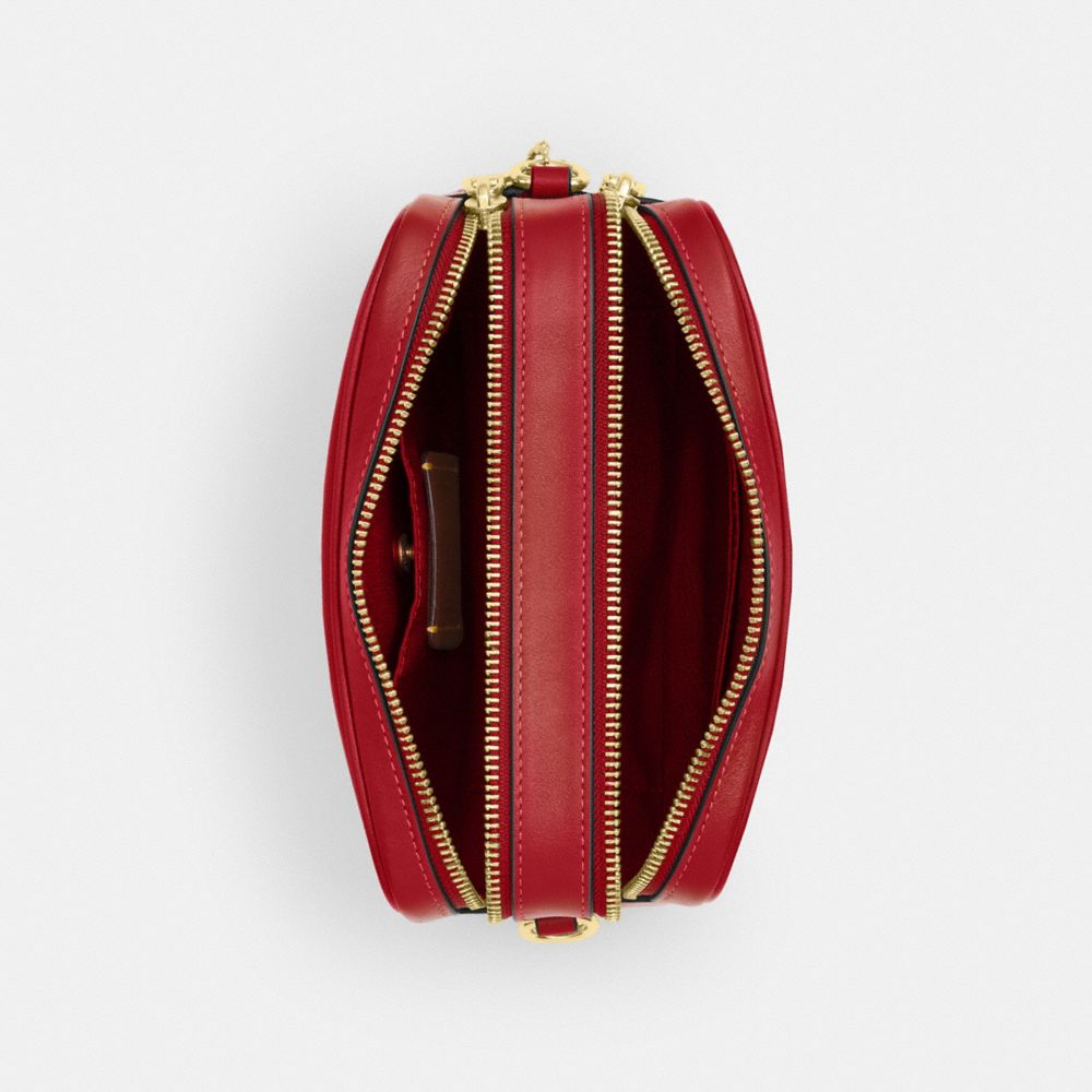 Coach Mini Carey Crossbody Bag Gold/Poppy