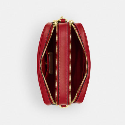 Coach Mini Carey Crossbody Bag Gold/Poppy
