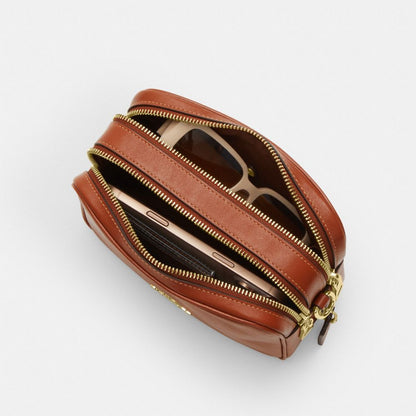 Coach Mini Carey Crossbody Bag Gold Cinnamon