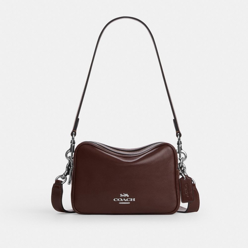 Coach Mini Carey Crossbody Bag Silver Maple